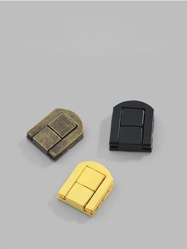 2pcs Box Latches Zinc Alloy Catch Chest Clip Clasp Toggle Lock retro Bronzed Hasps Jewelry Suitcase Buckle Hardware accessories