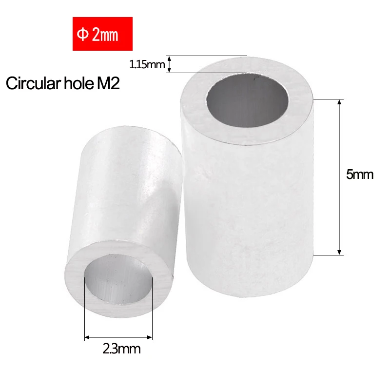 M1 bis M10 Stahldraht-Kabelseil-Befestigungsclip in voller Größe, kreisförmige Aluminium-Aderendhülsen, runde Crimpschlaufenklemmen, Menge 10–200 Stück – Detail 10