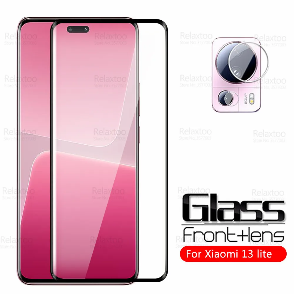 

Закаленное стекло 2To1 для камеры Xiao mi 13 Lite, защита экрана Xiaomy Xaomi Mi 13 Lite Mi13