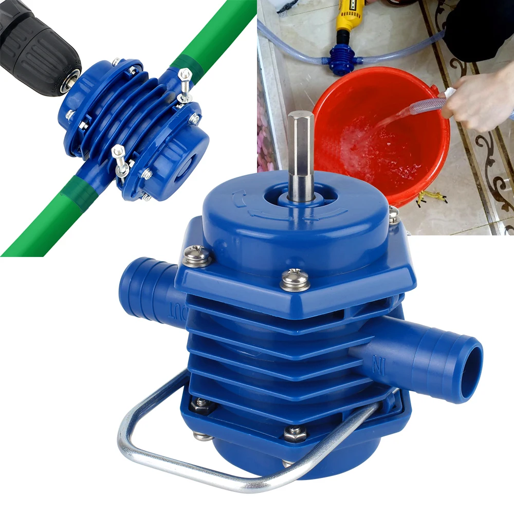 ปั๊มน้ำแบบมือหมุนไฟฟ้าขนาดเล็ก ไม่ต้องใช้ไฟฟ้า  สำหรับงานหนัก  แบบดูดน้ำเองได้  สำหรับบ้านและสวน  ปั๊มน้ำแบบแรงเหวี่ยง 1