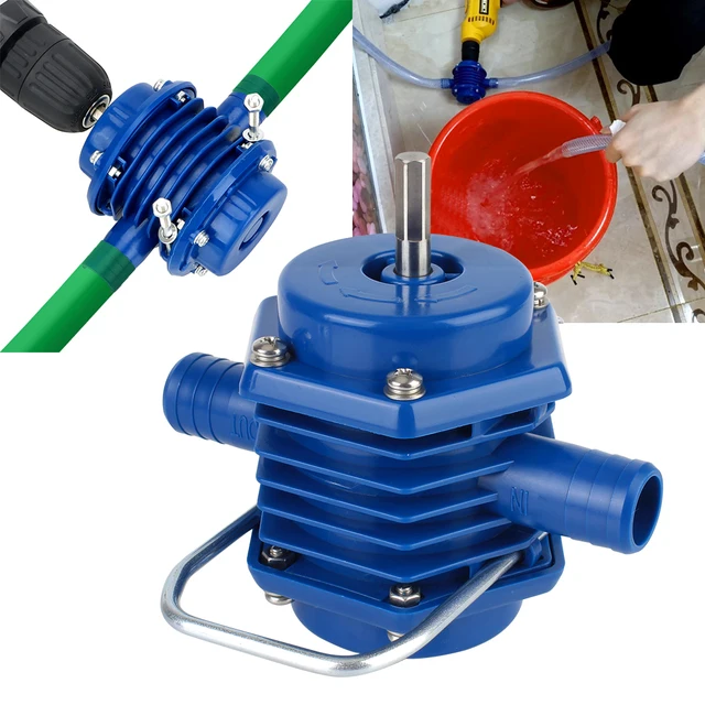 ปั๊มน้ำแบบมือหมุนไฟฟ้าขนาดเล็ก ไม่ต้องใช้ไฟฟ้า  สำหรับงานหนัก  แบบดูดน้ำเองได้  สำหรับบ้านและสวน  ปั๊มน้ำแบบแรงเหวี่ยง 1