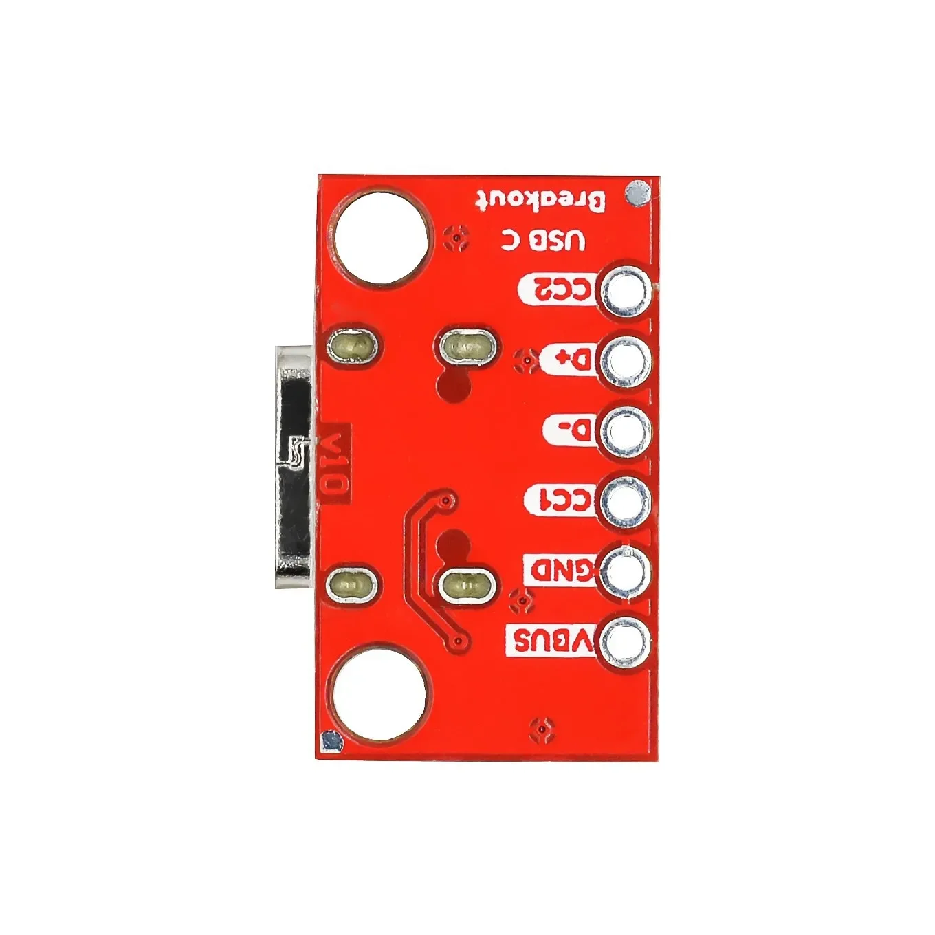 Enhanced USB Type C 3.1 Breakout Board with Pin Header – Red Adapter