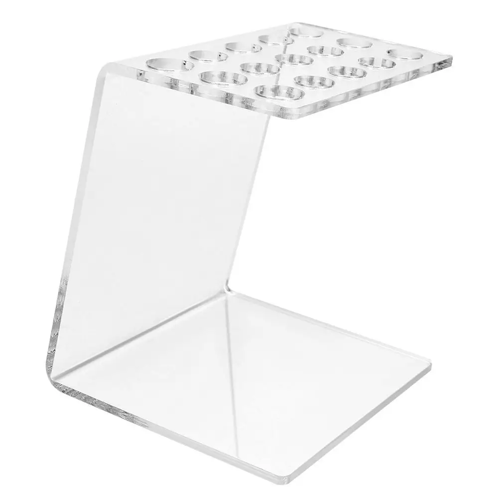 Acrylic Scissors Display Holder Transparent 5/615 Grids Makeup Brush Organizer Clear Display Durable Construction