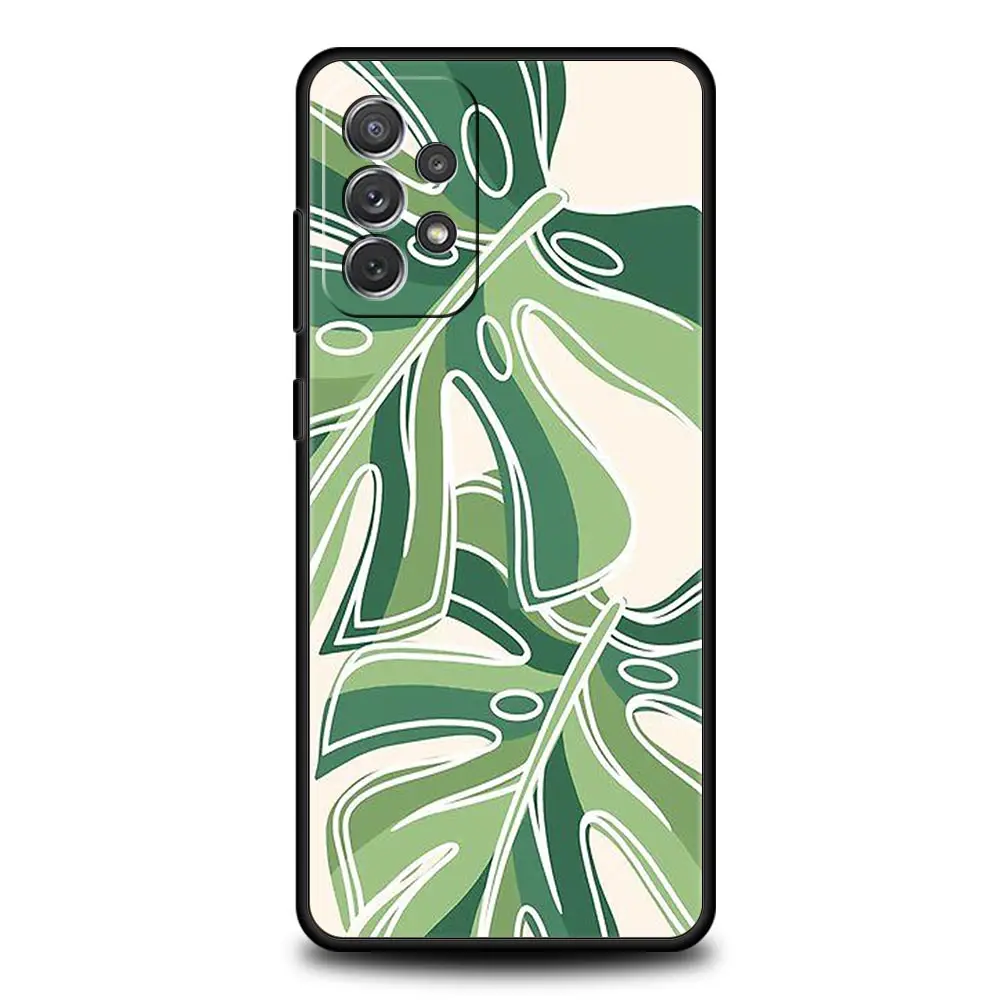Tropical Monstera Green Phone Case Cover