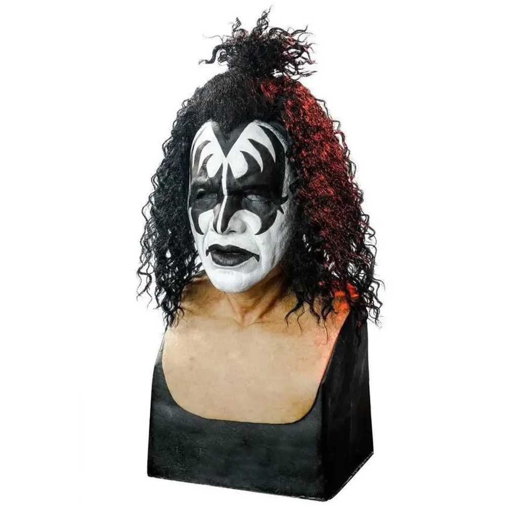 CGMGTSN Kiss Band Gene Simmons Punk Máscara Cosplay Cantor Chaim Witz Rock  Bar DJ Festa Carnaval Látex Máscaras Capacete Halloween Prop - AliExpress, image size:1000x1000