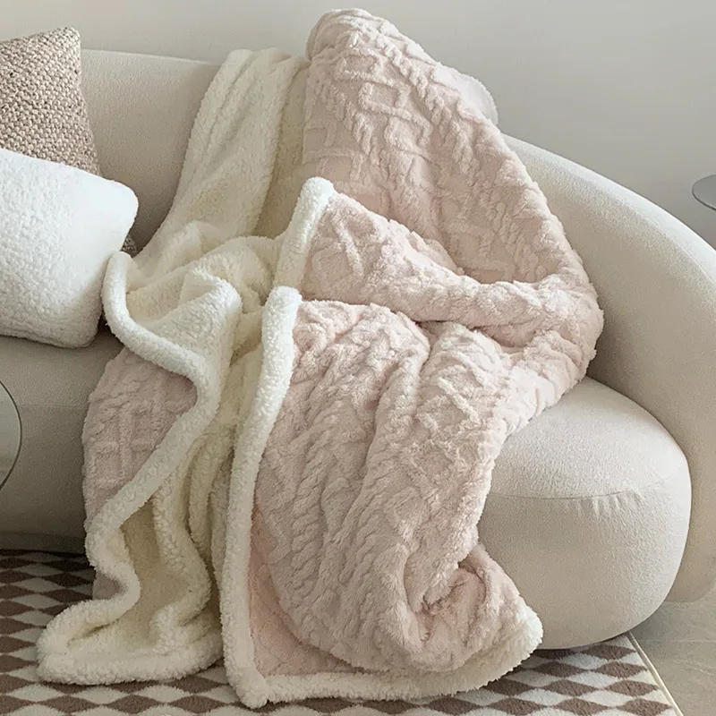 

New Winter Blanket Home Warm Sherpa Soft Sofa Cover Throw Newborn Wrap Kids Bedspread Travel Textile Fleece Thick