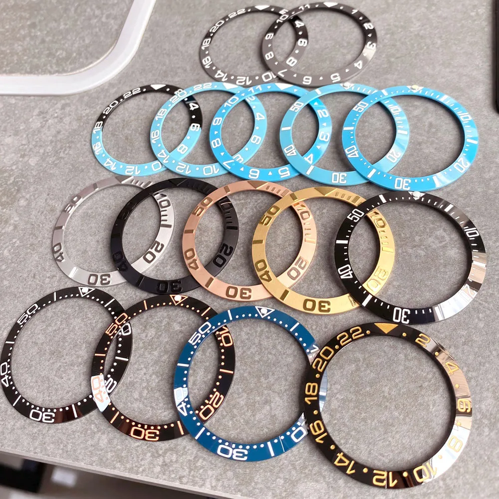 Ceramic/Aluminum Sloping Watch Bezel Insert