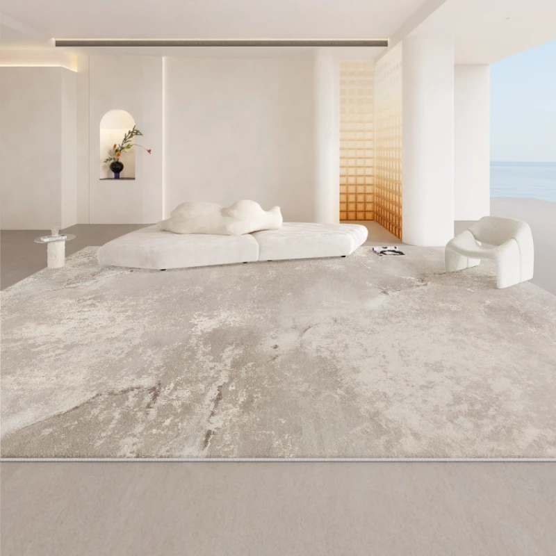 Living Room Cream Style Large Area Carpet New Minimalist Light Luxury High End Home Carpets Fluffy Soft Comfortable Bedroom Rug 4