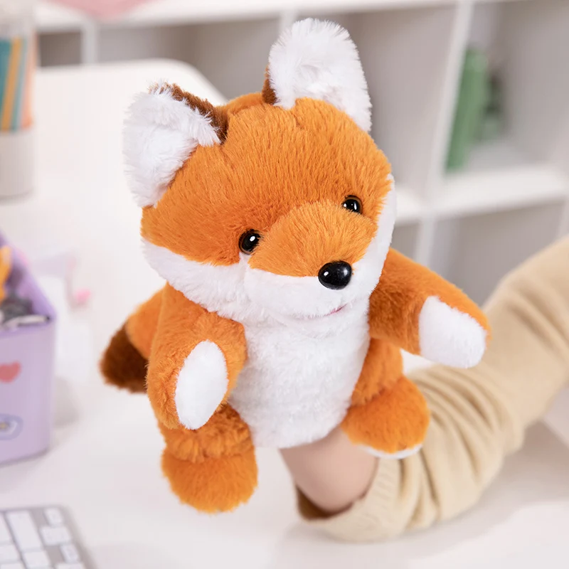 Animales de peluche de juguete, marioneta de mano para dedo, muñecas Kawaii, juguetes educativos para bebés, aprendizaje