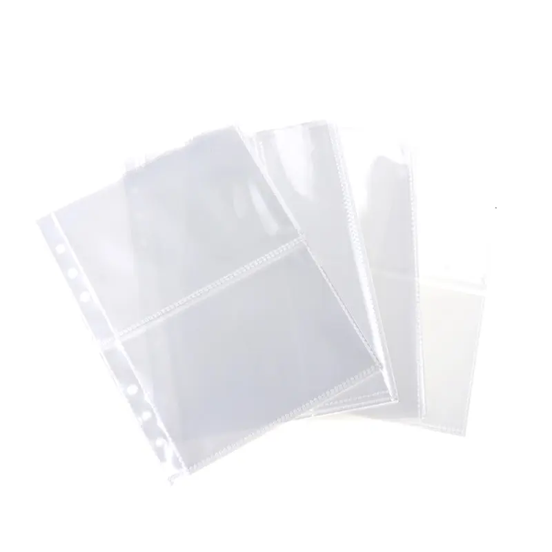 Photocard Protector Photo Album Photocard Holder Photo Card Holder Trading Card Binder 10pcs Standard A5 Binder Sleeves 1P 2P 4P Transparent Photo Album Binder Refill Inner Sleeves Gaming Cards Photocard Storage