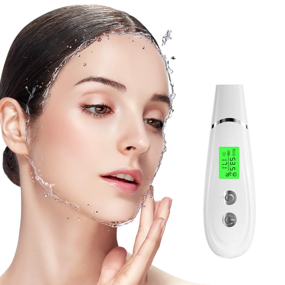 

facial oil moisture monitor skin tester hydration detector machine home use face scanner digital skin tone moisture analyzer