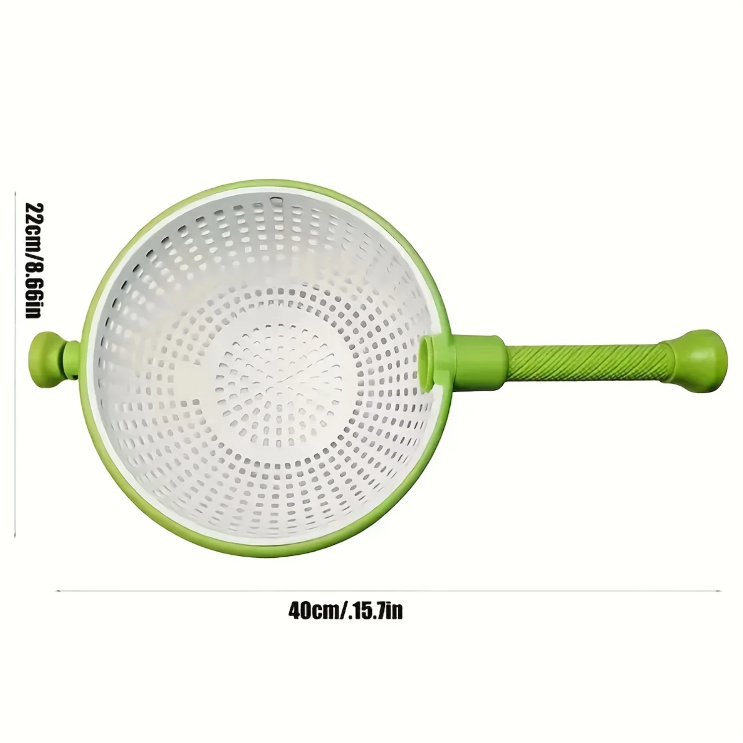Abs" All-In-One Fruit And Vegetable Washer And Dryer-Rotating, Manual Operation For Easy Salad Prep