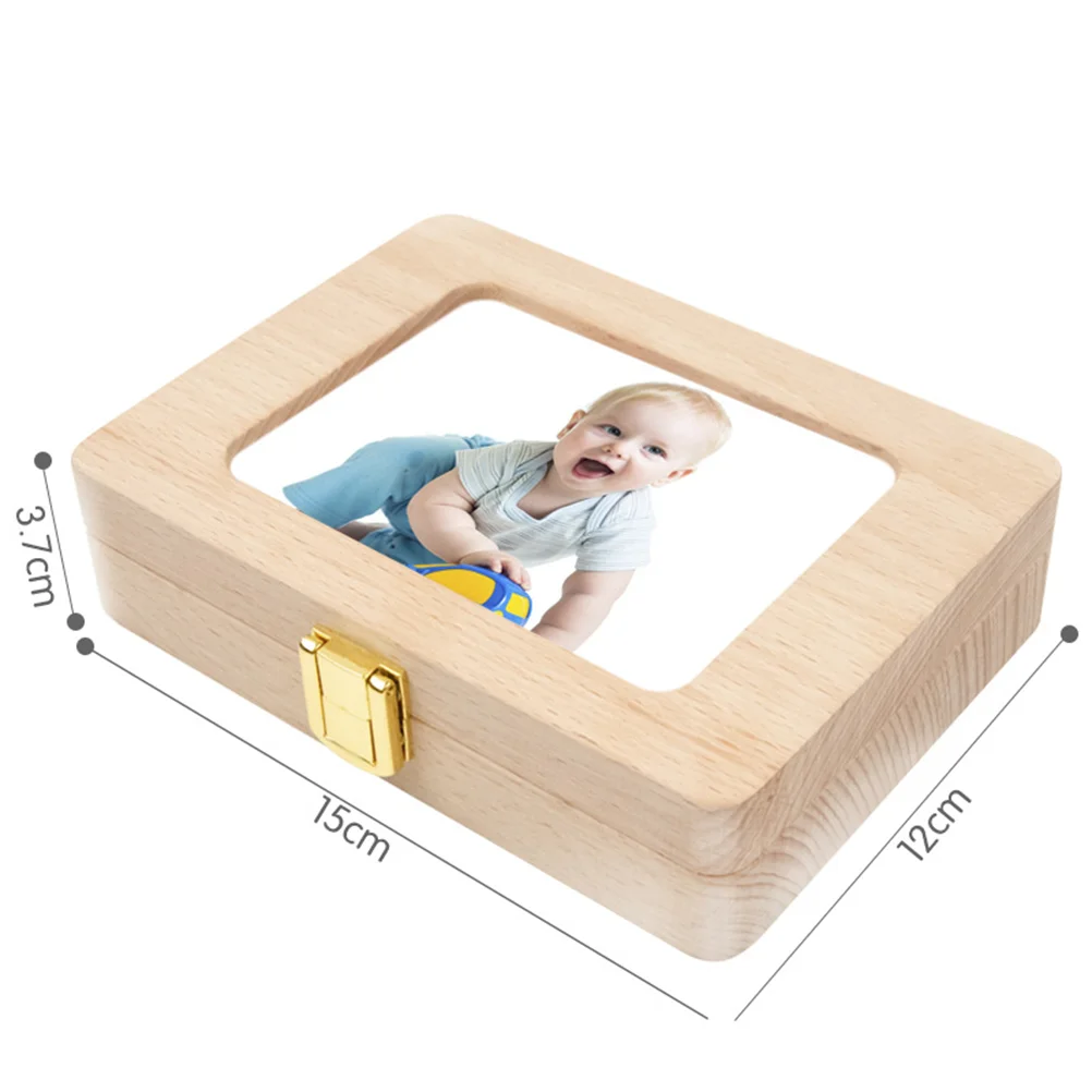 Souvenir Baby Storage Boxes for Organizing Wooden Child Tooth Preservation Organizer