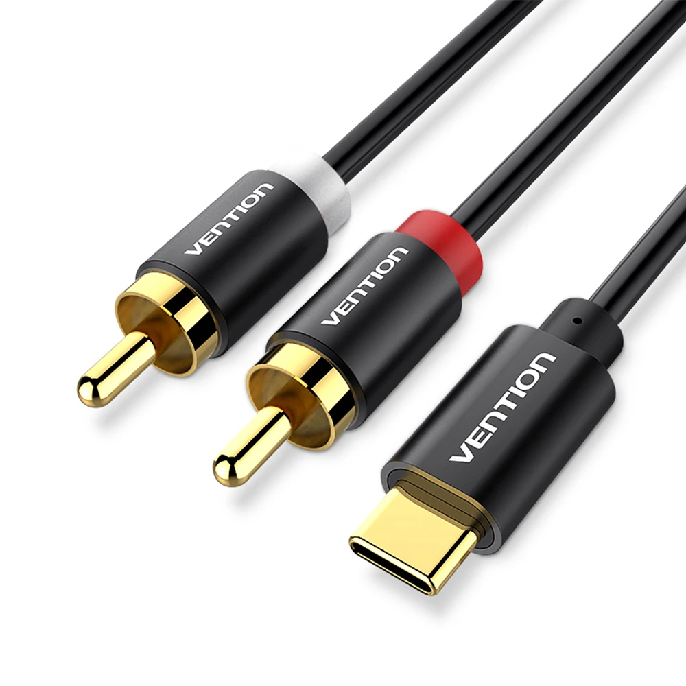 Premium USB-C to Dual RCA Audio Cable for High-Quality Sound (0.5m/1m)