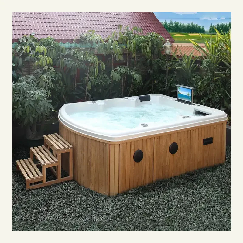 6 person dimensions outdoor acrylic hot tubs and spas luxury hot tub garden  spa bath - AliExpress