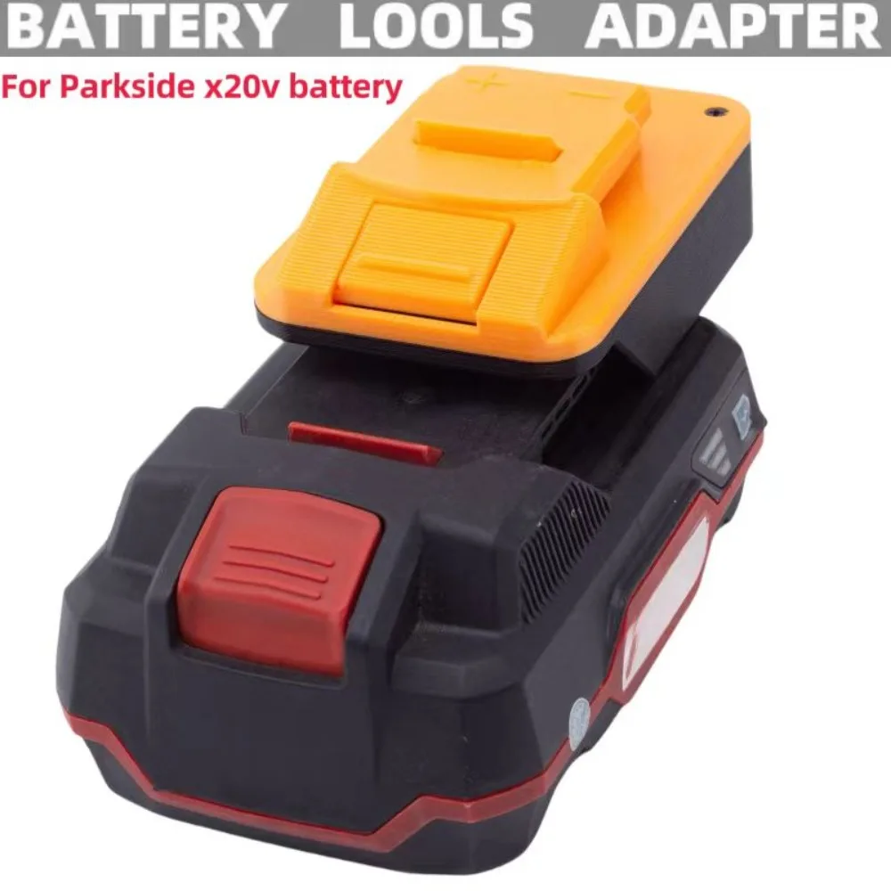 For Parkside x20V Battery To Worx  4PIN Tools - Battery Adapter / Converter battery adapter converter for devon 20v li ion battery convert to for worx 4pin orange 18v li ion electric power tools drill use