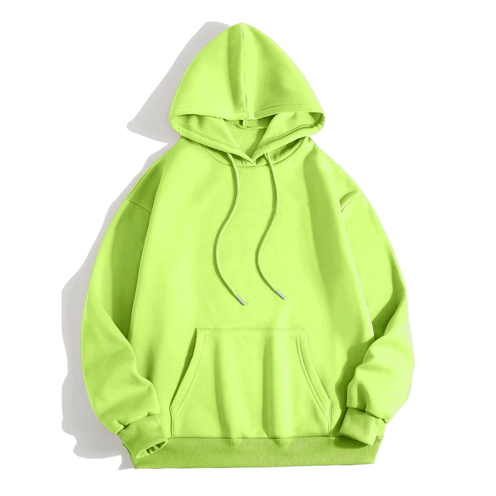 thumbnail image 1 of Sudadera y sudaderas verdes para mujer, suéteres Y2k Harajuku, sudadera deportiva, sudadera de manga larga para invierno y otoño, abrigo con bolsillo, 1 of 4