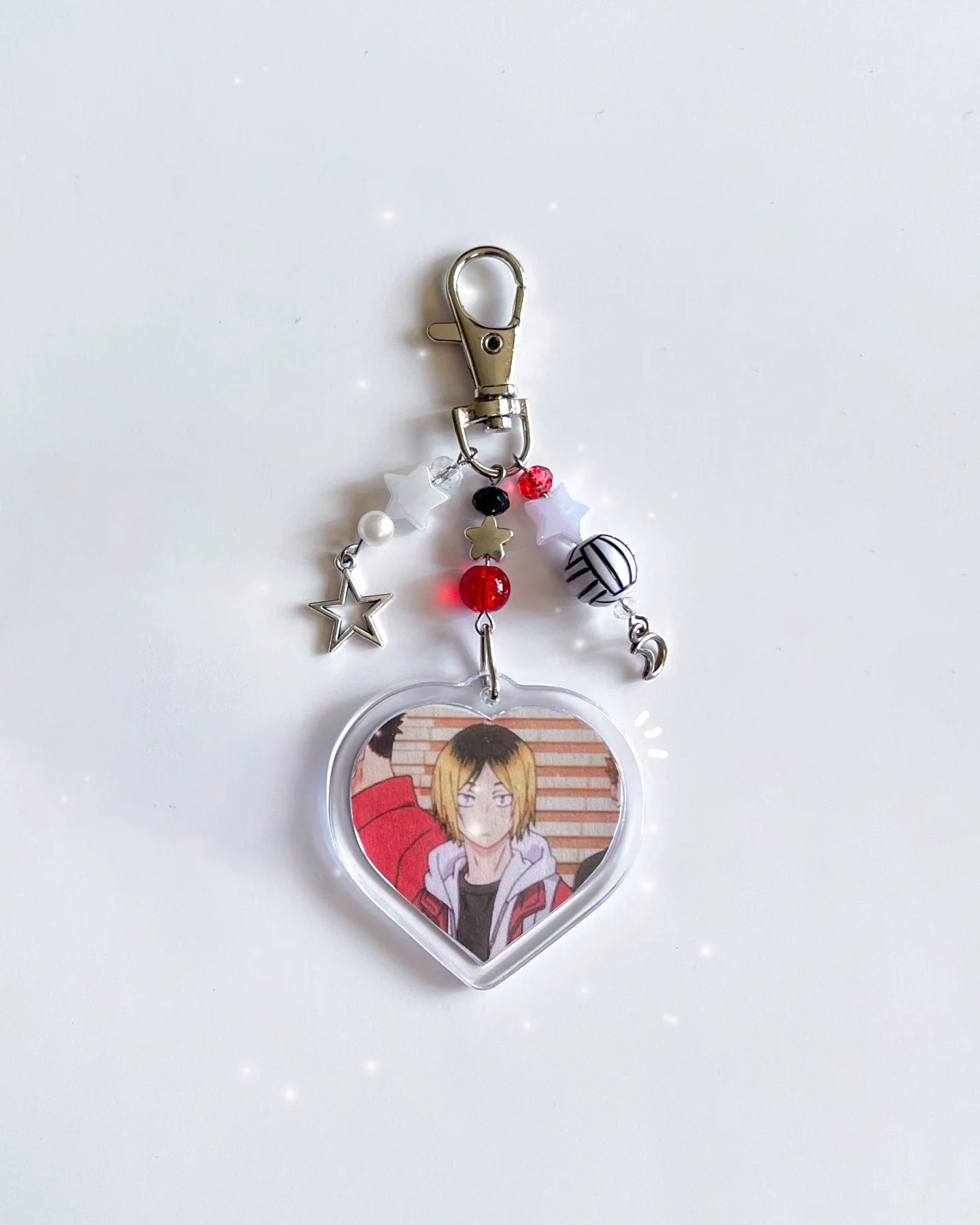 Handmade Charm Bead Keychains - Trendy Y2K Style