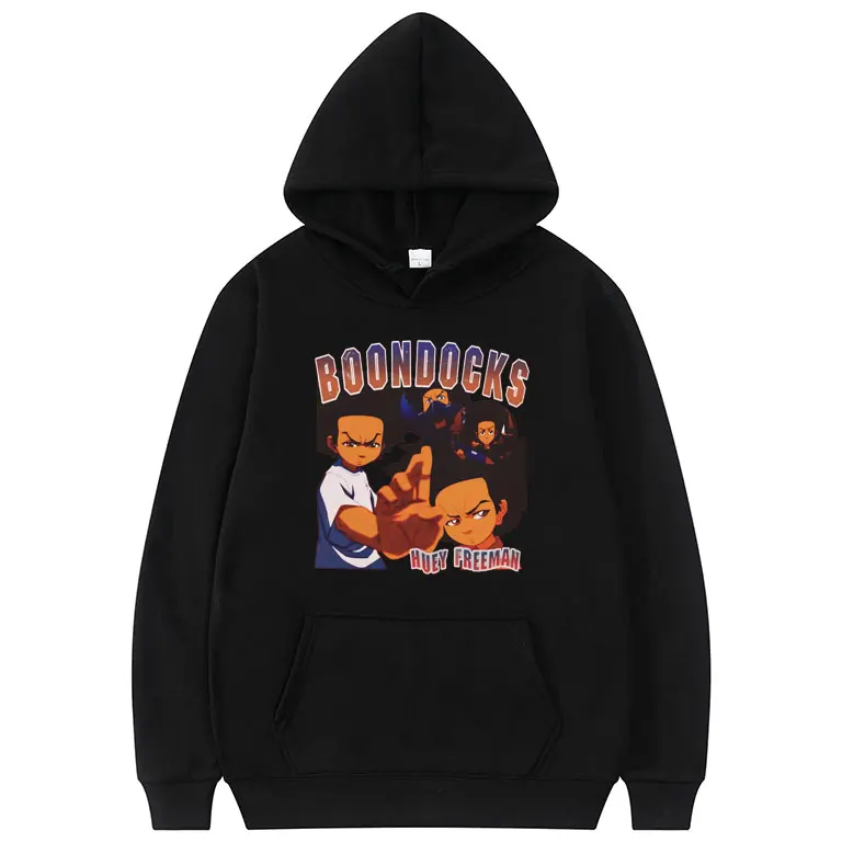 En Boondocks Huey ve Riley Hoodie Sweatshirt Streetwear erkekler ...