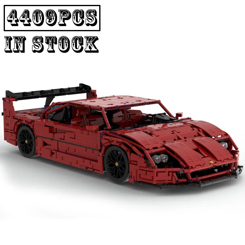 

New MOC-91801 1987 Edition The F40 Lm is a Le Mans version Supercar Racing Car Building Block Bricks Kid Toys Birthdays Gifts