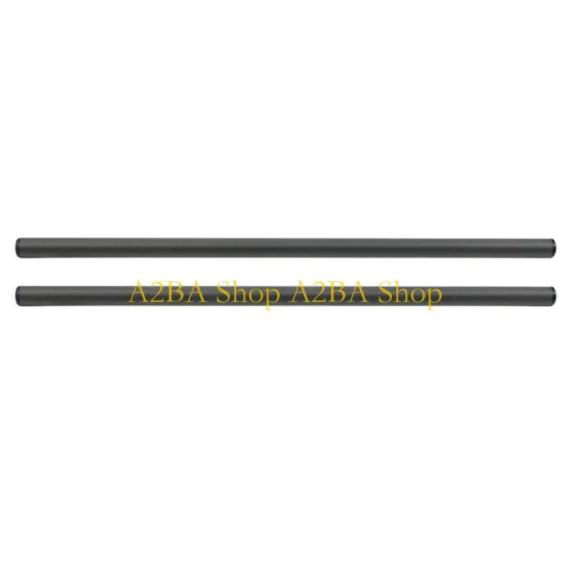 A2BA 2Pcs 10/25/30/40cm 길이 탄소 섬유 튜브 막대 15mm 망원 렌즈 지원