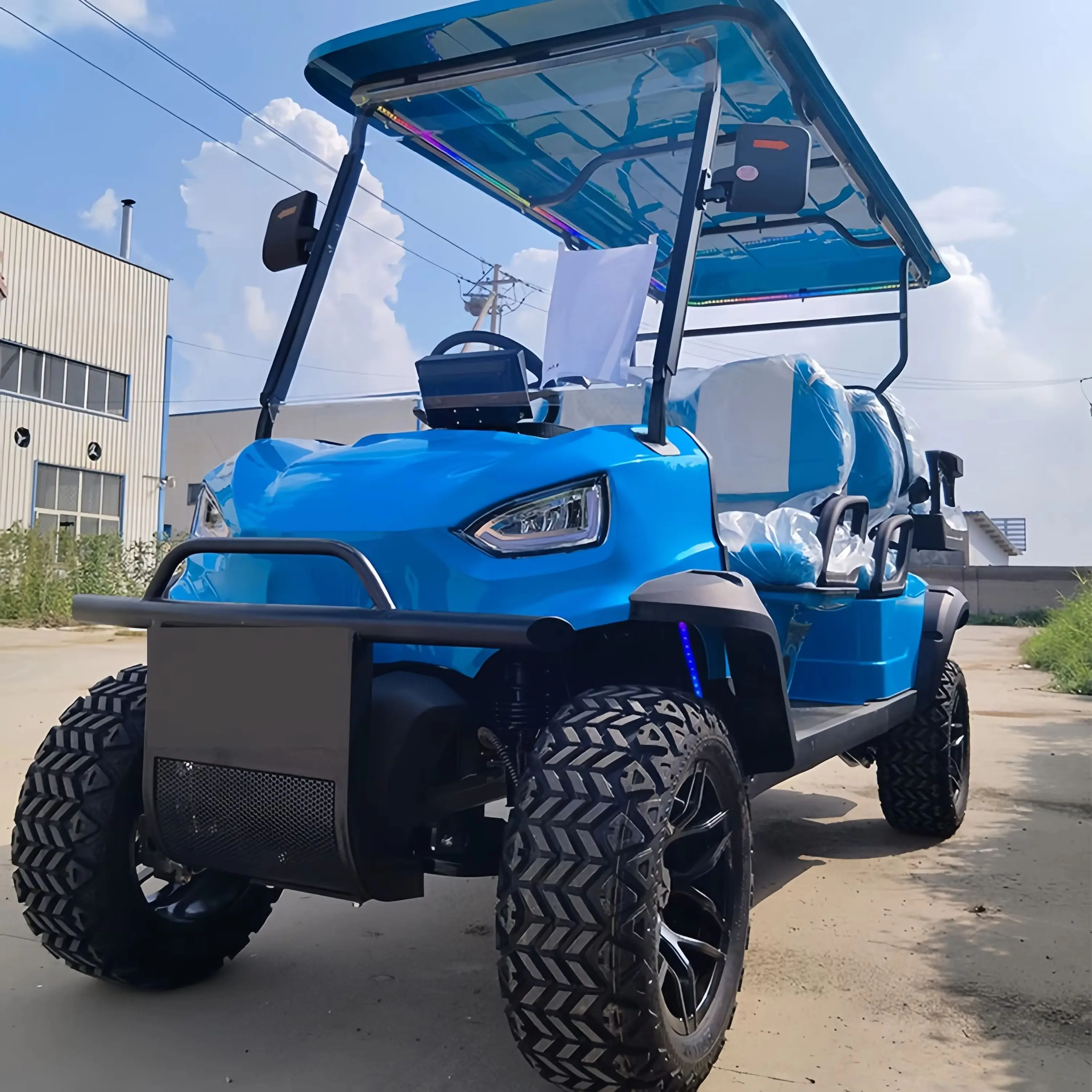 Price Best 4 Wheel Golf Car 4 6 Seater 4kw 5kw 7kw Lithium Battery 72 Volt Golf Cart