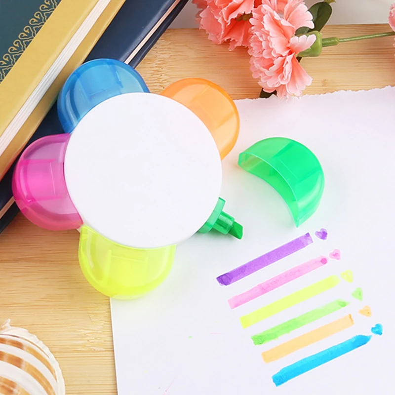 vragenlijst fotografie hemel 5 Kleuren Creatieve Bloem Vormige Markeerstiften Leuke Hoogtepunt Marker  Kleur Pennen Kantoor Schoolbenodigdheden Japanse Stationaire|Highlighters|  - AliExpress