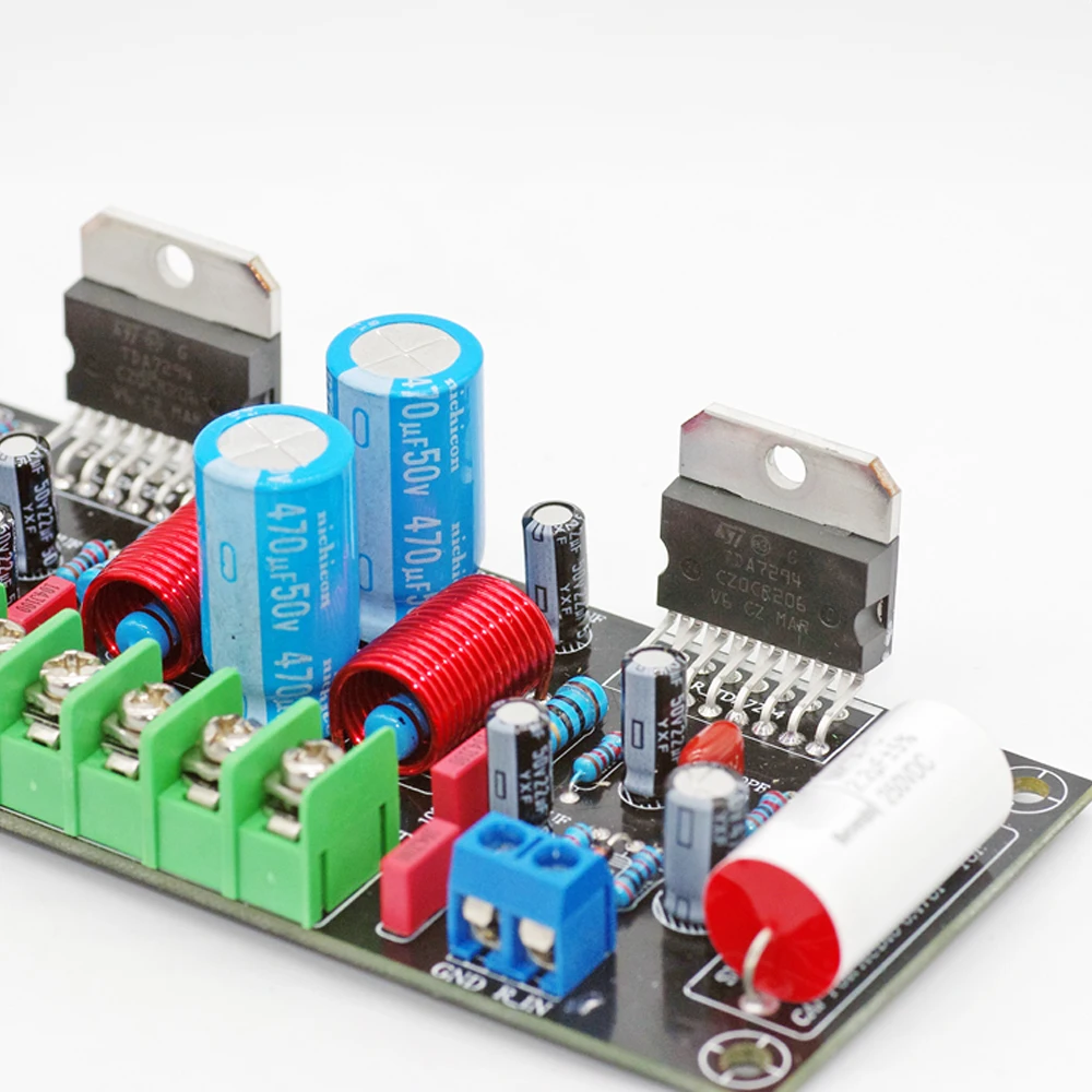 DC24-40V TDA7294 100W + 100W Dual channel High Power Audio AMP Amplifier Board DC24-40V Kits Mini Audio Amplifier DIY Kit Board audio amplifier board