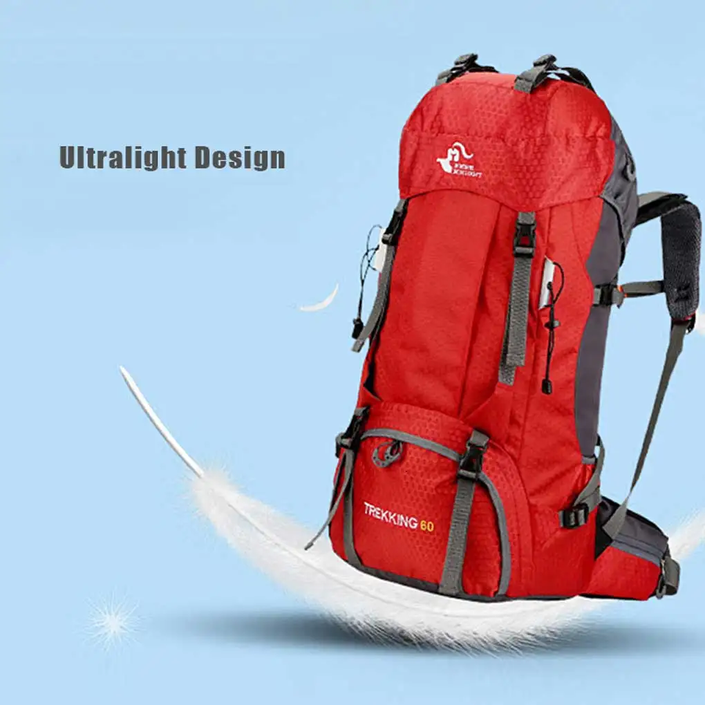 60L Backpack Camping Fishing Sports Rucksack Hiking Backpacking Portable Camper Tourist Hunting Shoulder Bag Organizer