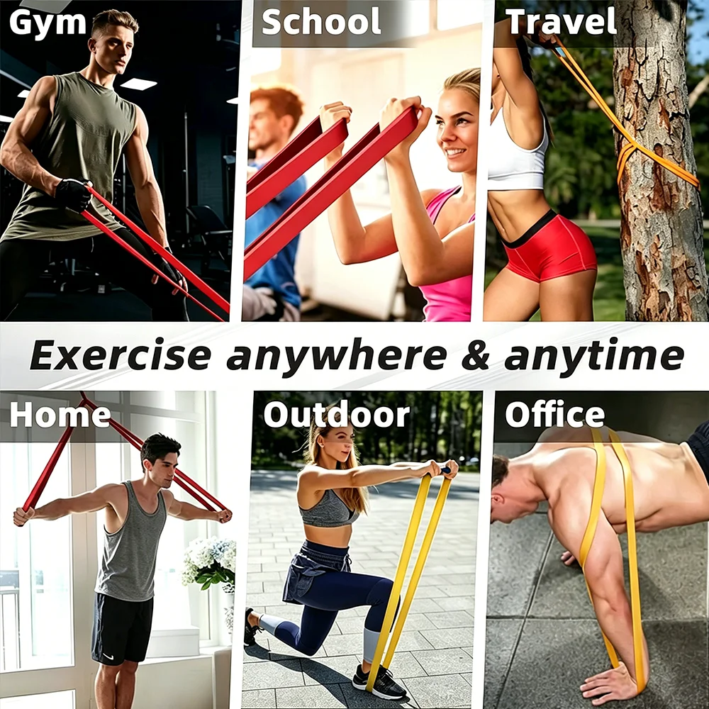 Dual-Level Heavy Resistance Bands - Versatile Exercise Bands for Strength Training, Yoga, and Fitness Workouts