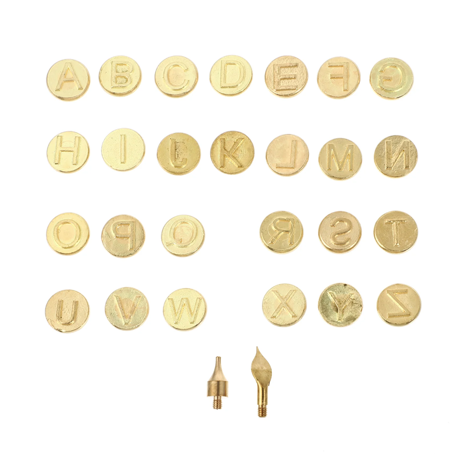 

Letter Soldering Iron Burning Alphabet Template Carving Transfer Head Woodworking Tool Copper Pen Tips