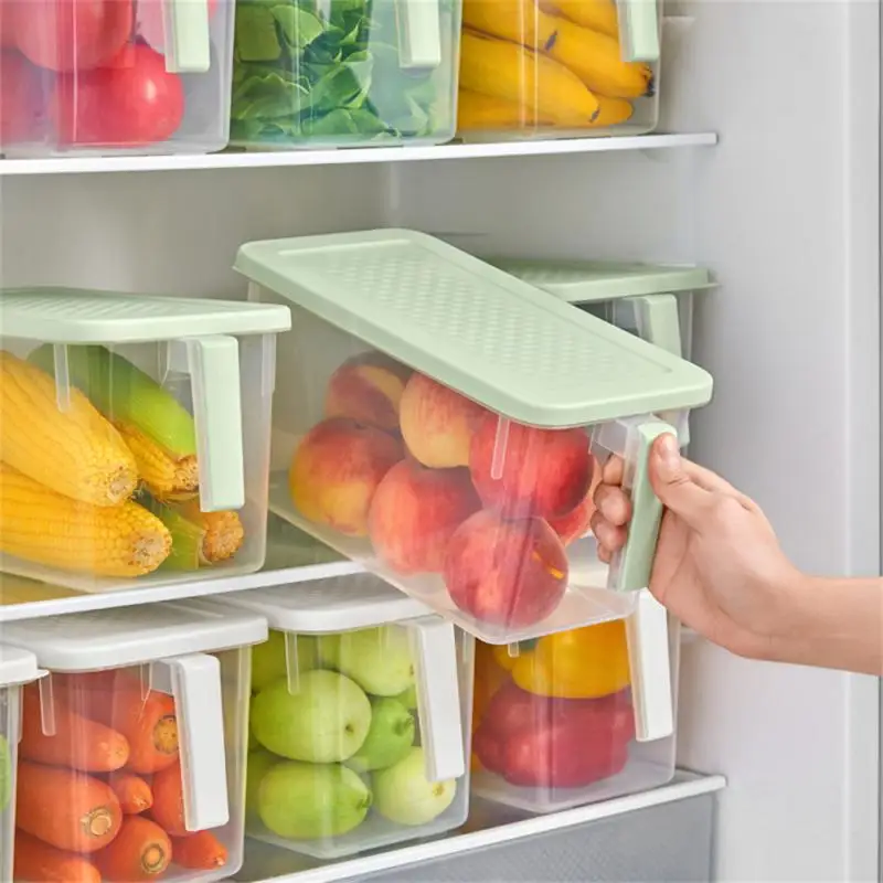 Freezer Storage Box Food Storage Box With Lid Clear And Portable Storage  Containers For Fridge Cabinet Desk Kitchen Fruit - AliExpress