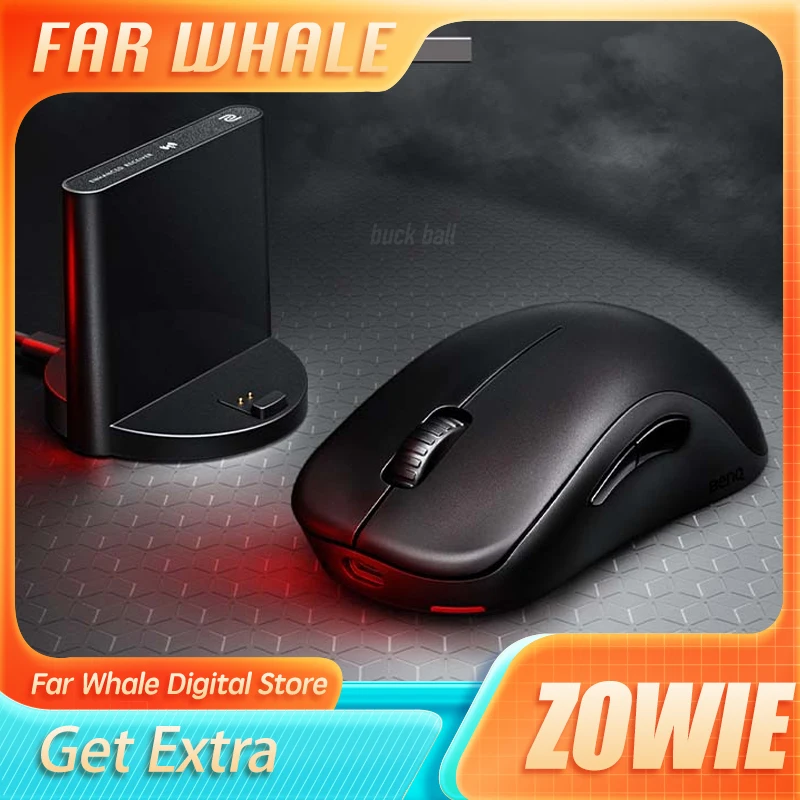 

Zowie Gear U2 Wireless Mouse Usb 2.4g/Wired Anti-Interference Symmetrical Hand Ergonomics 3395 Sensor Pc Laptop Gaming Mouse