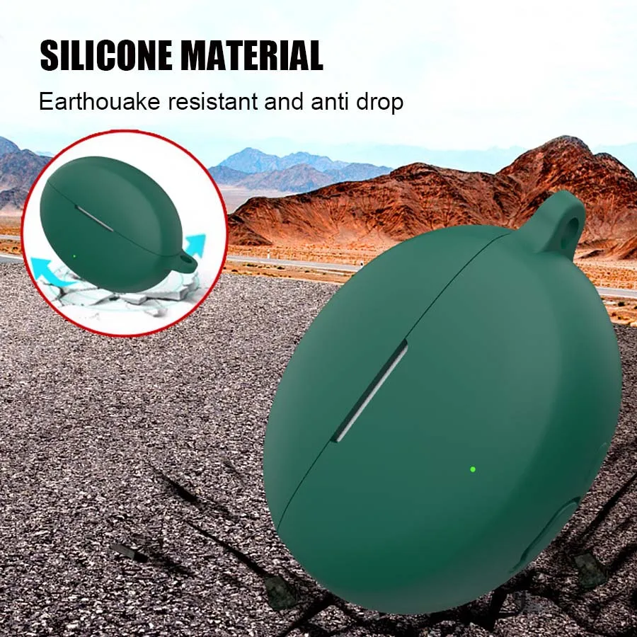 Silicone Protective Sleeve Case for Wireless Earphone - Anti-scratch Shell with Hook