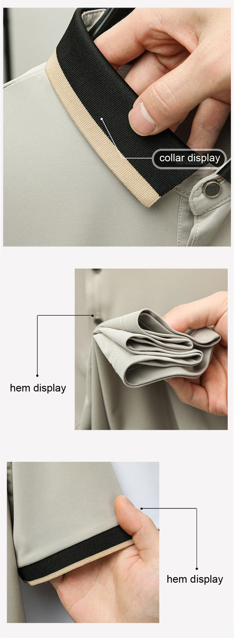 2025 New Trend Men's Polo Shirt Summer Short Sleeve Fashion Clothing Stripped Collar Polos T-shirt Solid Casual Tops 23 Scaeeb3b3e01646dfa3e725af423e1150m