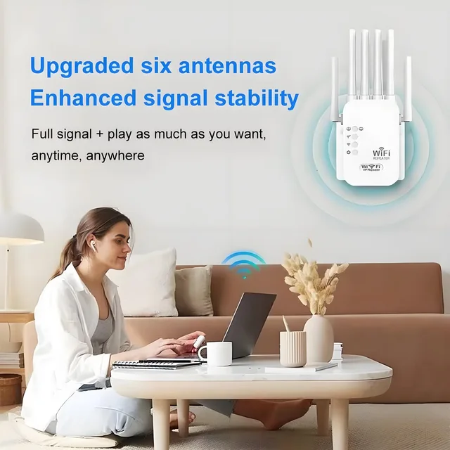 Усилитель сигнала Wi-Fi, 1200 м, 5 ГГц/2,4 ГГц 5