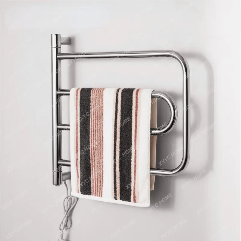 

Подвижная зеркальная электрическая вешалка для полотенец из нержавеющей стали, подставка для полотенец с постоянной температурой