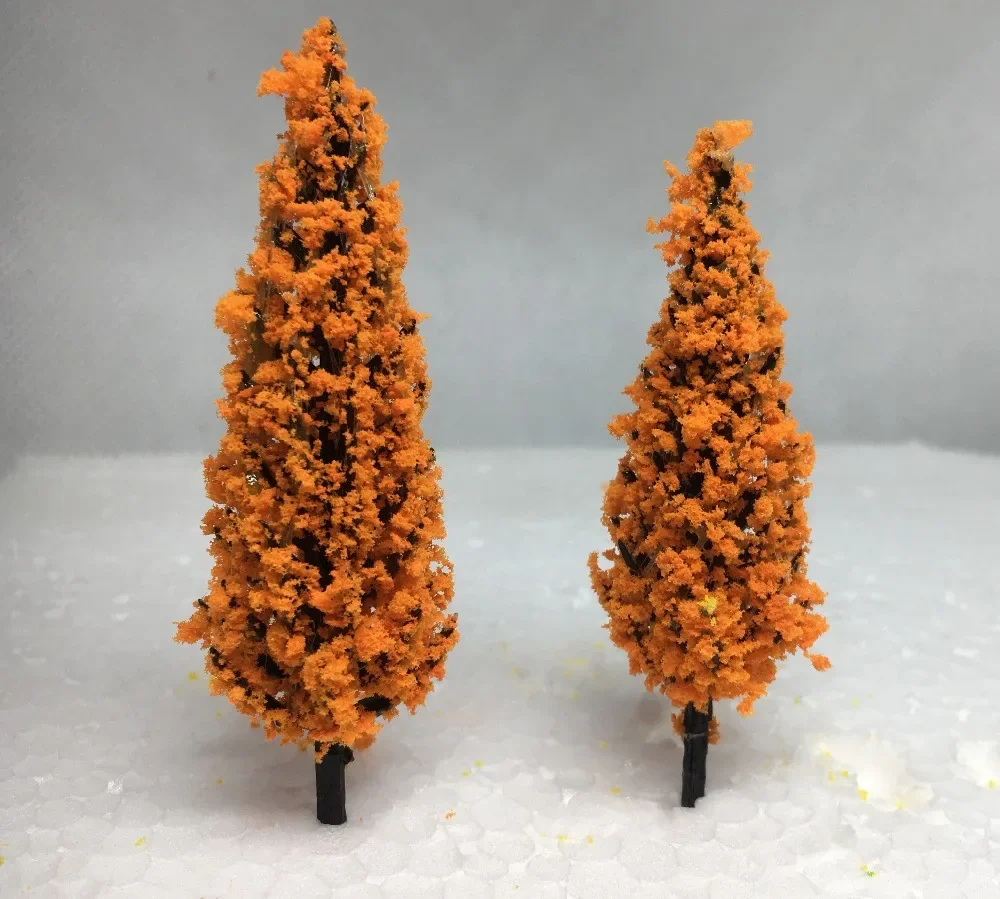 6.5cm Ho Scale Plastic Miniature Model Trees For Building Trains Railroad Wargame Layout Scenery Landscape Diorama Accessories 5