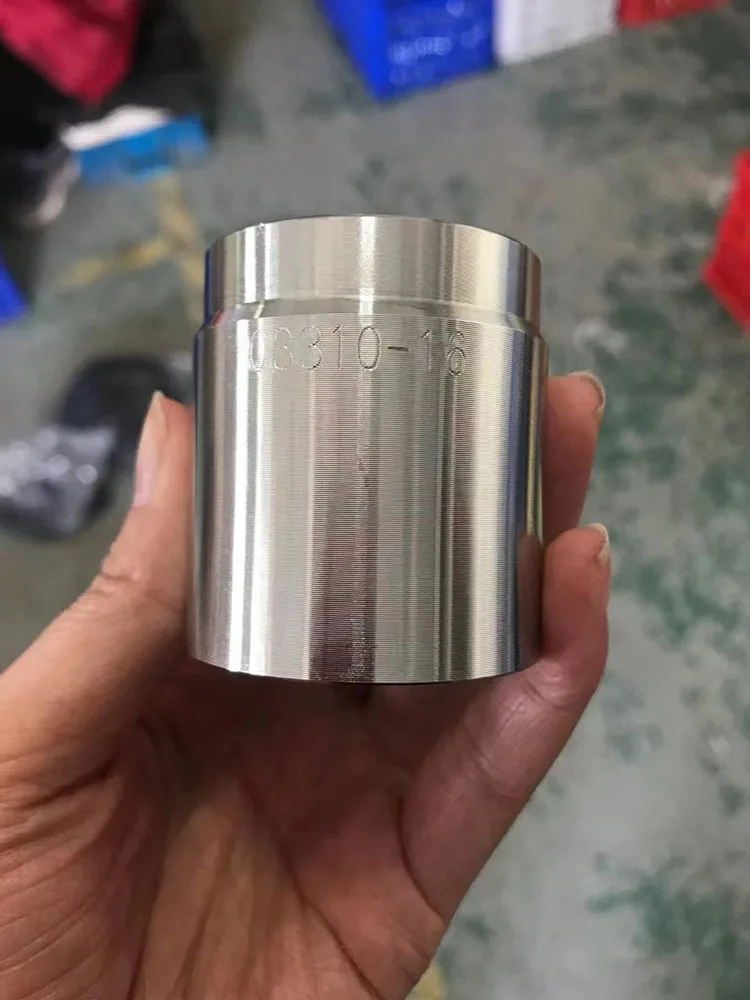 Hidráulica Virola Acessórios Manga Hidráulica Virola Swage Virola Cone de Aço sem Skiving Crimp Virolas Mangueira Endings Pcs