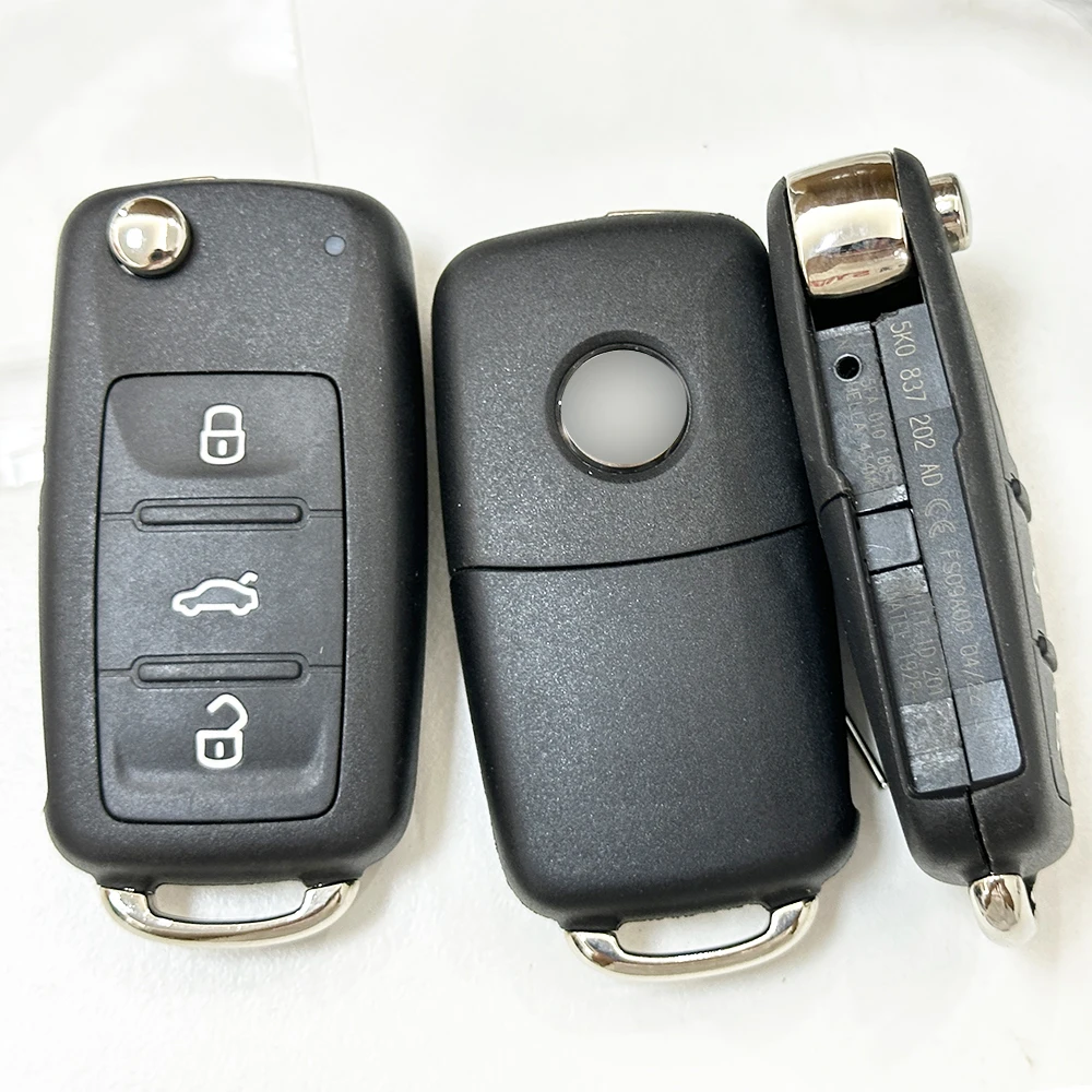 3Button Key Shell Case For VW 202AD