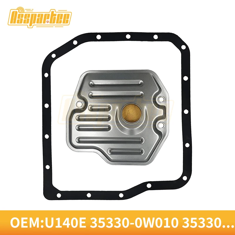 

U140E 35330-0W010 35330-06010 Transmission filter oil grid+gasket suitable for Toyota