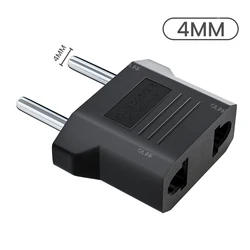 Universal Travel Power Adapter - 10PCS (Black 4.0MM)