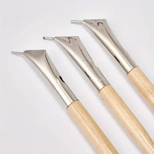 3Pcs Batik Tool Carve Artwork Paint Pen Sculpture Knife Craft Art Clay Sculpte Pottery Wax Tools - Image 4