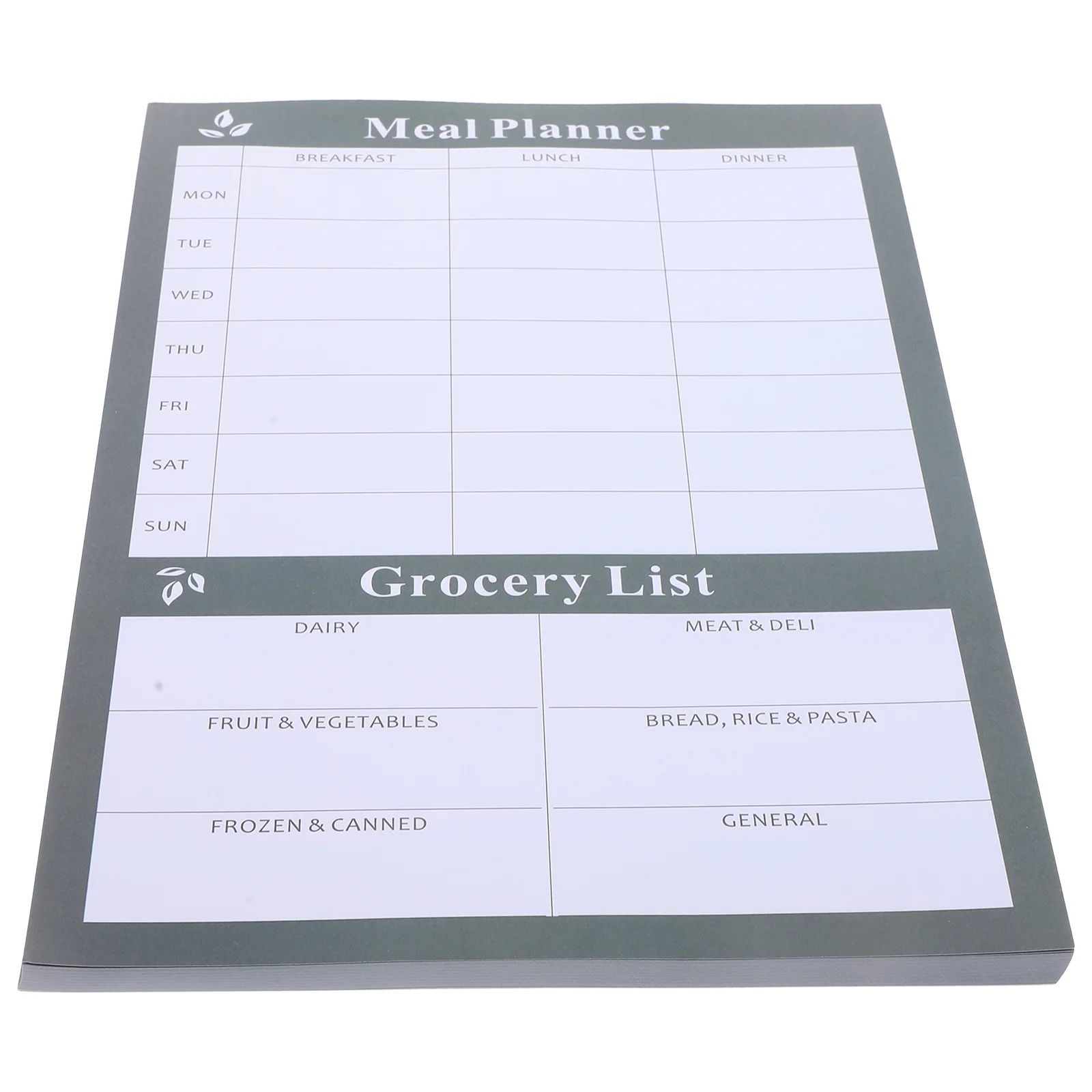 

Note Pads List Household Tearable Notebook for Food Diet Weekly Calendar Menu Meal Planner Shopping