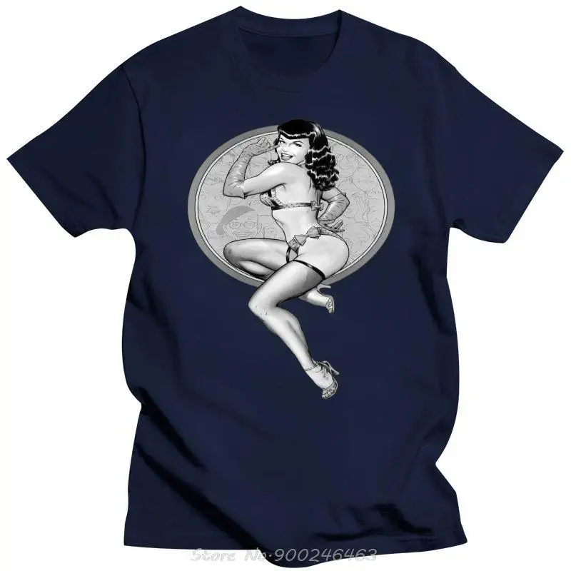 Männer Kleidung Bettie Seite Vintageold Poster T-shirt 100% Baumwolle Baumwolle Herren T-shirt Hip Hop Tees Streetwear Männer Kleidung – Detail 5