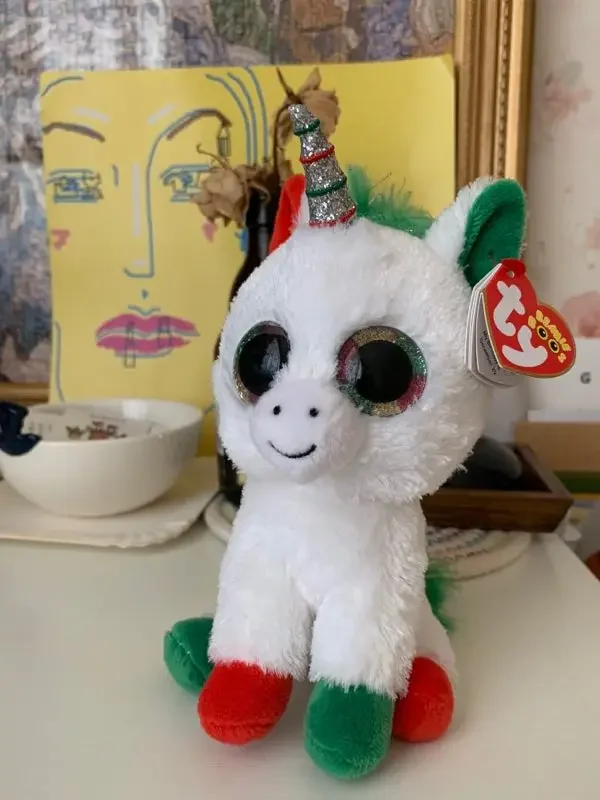 TY Beanie Noel the Green Penguin Tree Candy Cane Unicorn