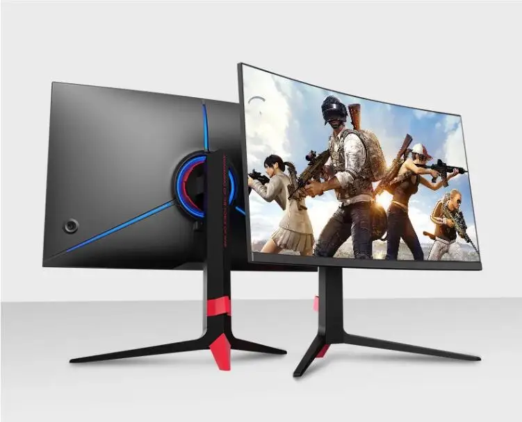 Фото 2021 высококачественный 24 дюйма 144 Гц 4K OAC изогнутый дешевый ЖК-дисплей ips белый экран Рабочий стол Oem компьютер игровой ПК №3