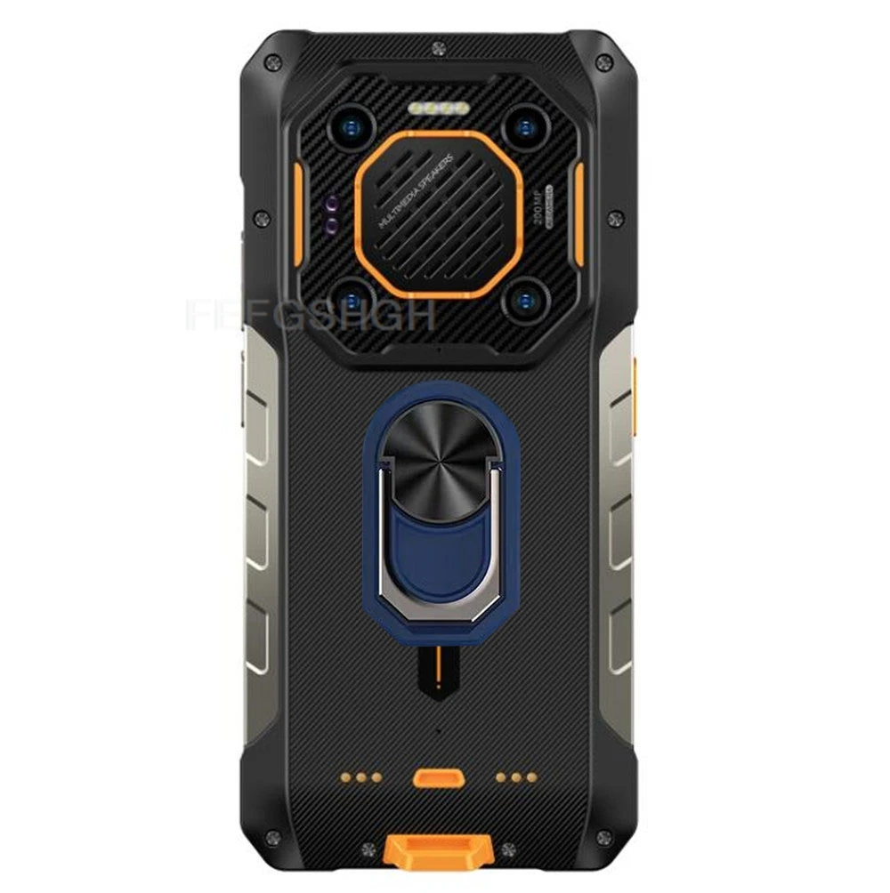 Rugged Back Ring Holder Phone Case - TPU Soft Silicone Cover