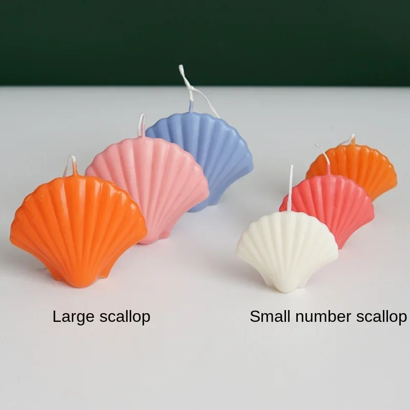 3D Marine Shell Candle Plastic Mold Handmade Aromatherapy Candle Making Supplies PC Acrylic Mould Kit Home Decor Gift