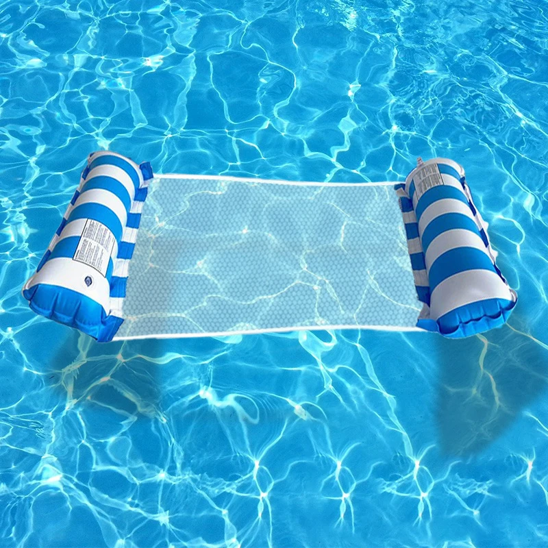 Letto galleggiante gonfiabile Letti galleggianti per piscina Poltrona amaca portatile pieghevole per acqua per feste in piscina Tempo libero in spiaggia
